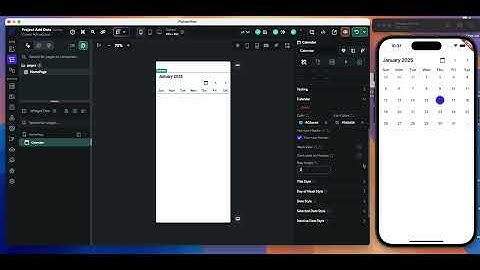 FlutterFlow Calendar Widget Tutorial for Beginners | Add Date Picker Easily