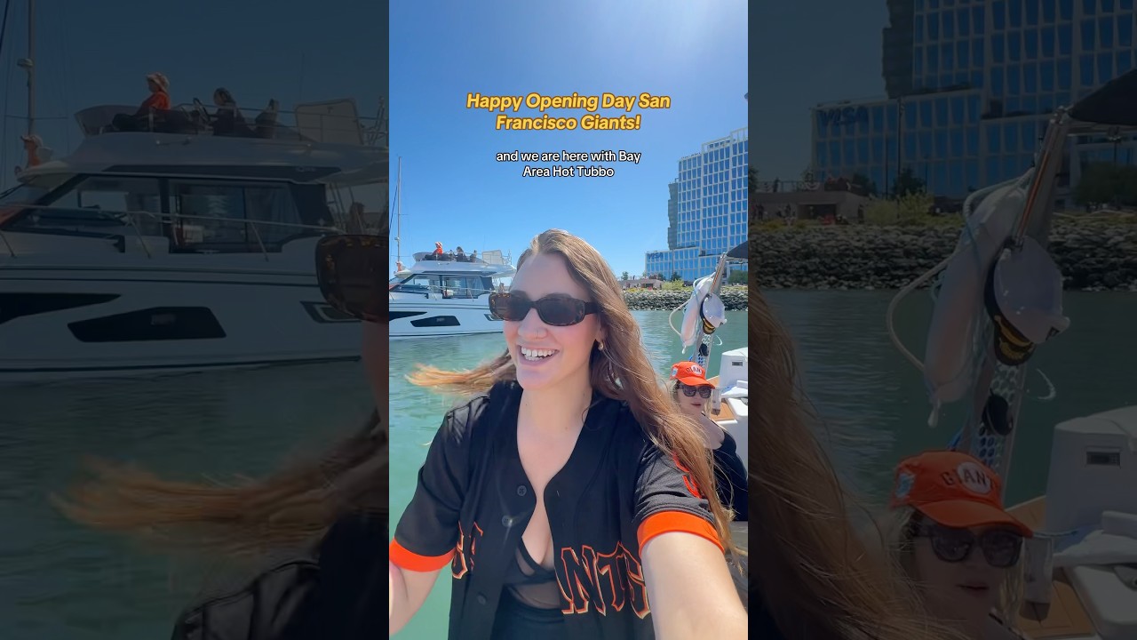 In a Hot Tub Boat in San Francisco for the Opening SF Giants game 