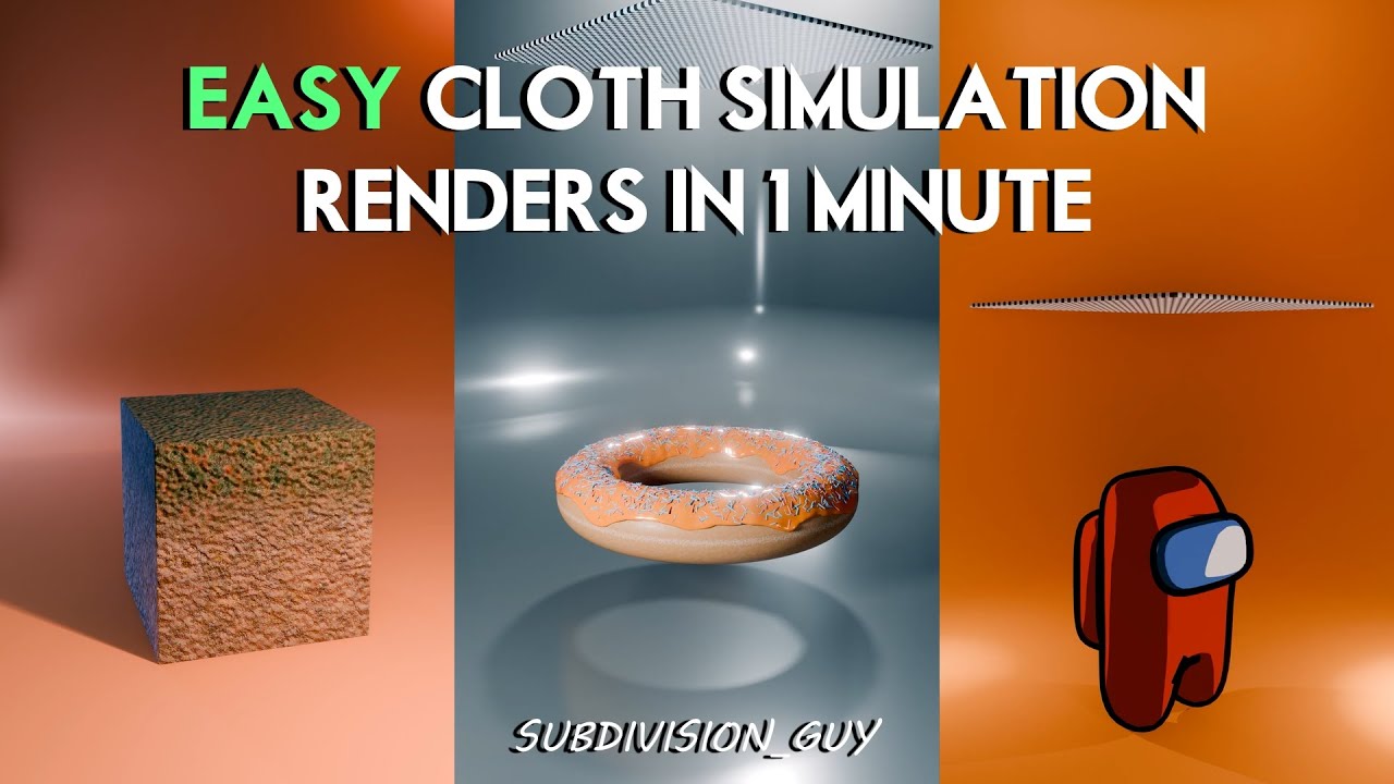 How To Create Satisfying CLOTH SIMULATION Animations In 1 Minute! - YouTube