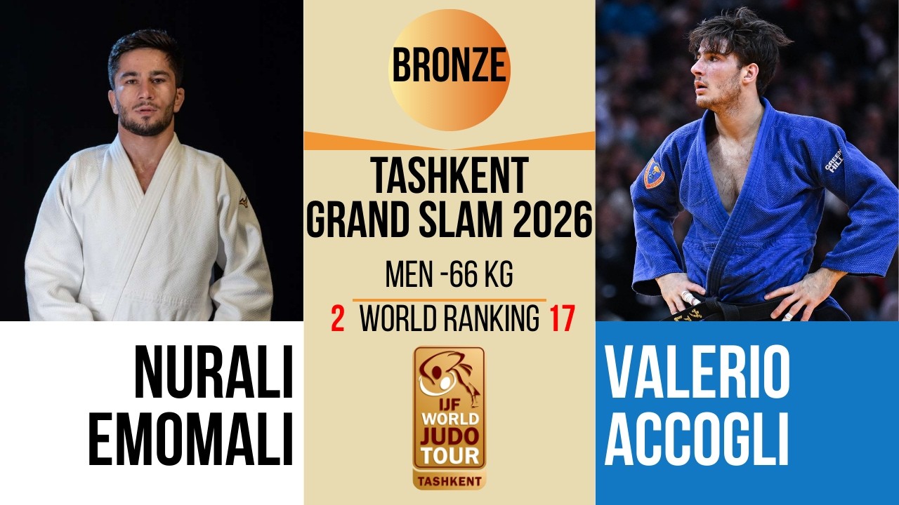 Nurali EMOMALI VS Valerio ACCOGLI | Tashkent Grand Slam 2025 | BRONZE -66 kg