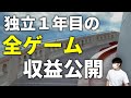 個人ゲーム開発者の独立1年目の全ゲーム収益公開します
