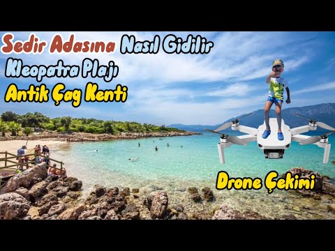 Türkiye’nin En Güzel Adası / Drone Yapılan Çekim / Sedir Adası ve Kleopatra Plajı / 2022 Yeni Çekim