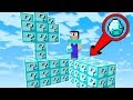 NOOB SURVIVAL on DIAMOND LUCKY BLOCK ISLAND in MINECRAFT!