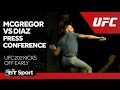 McGregor vs Diaz UFC 202 Press Conference goes off