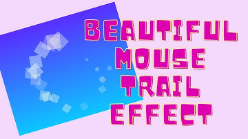 How to make a mouse trail effect| Scratch 3.0 tutorial