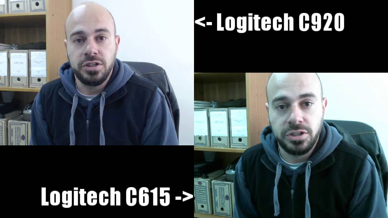 Logitech C615 x C920 comparative test - YouTube