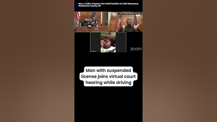 Man with suspended license joins virtual court hearing while driving