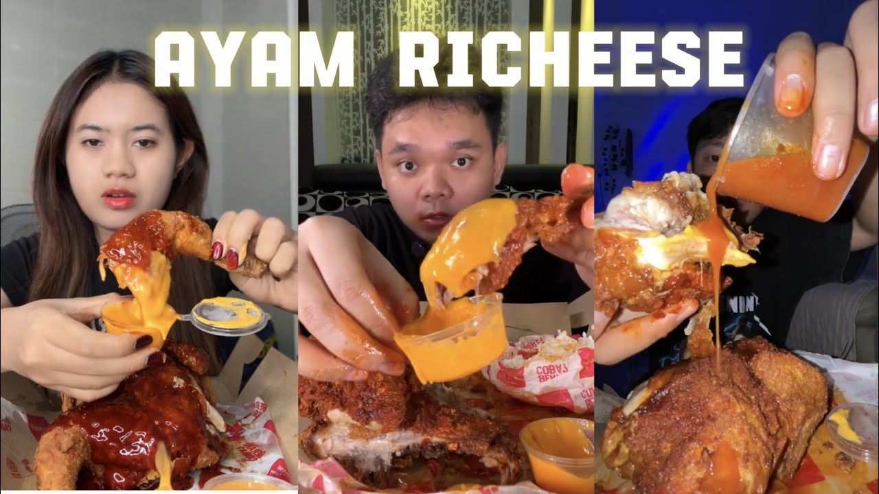 MUKBANG AYAM RICHEESE🤤🔥😍🧀 ||