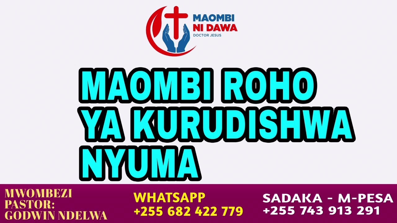 MAOMBI YA KUKEMEA ROHO YA KURUDISHWA NYUMA- TATIZO LA KUPATA PESA MATATIZO YANATOKEA.