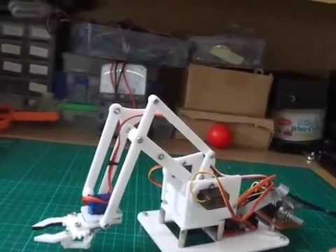 Lengan Robot Dengan 4 Derajad Kebebasan Arduino Youtube