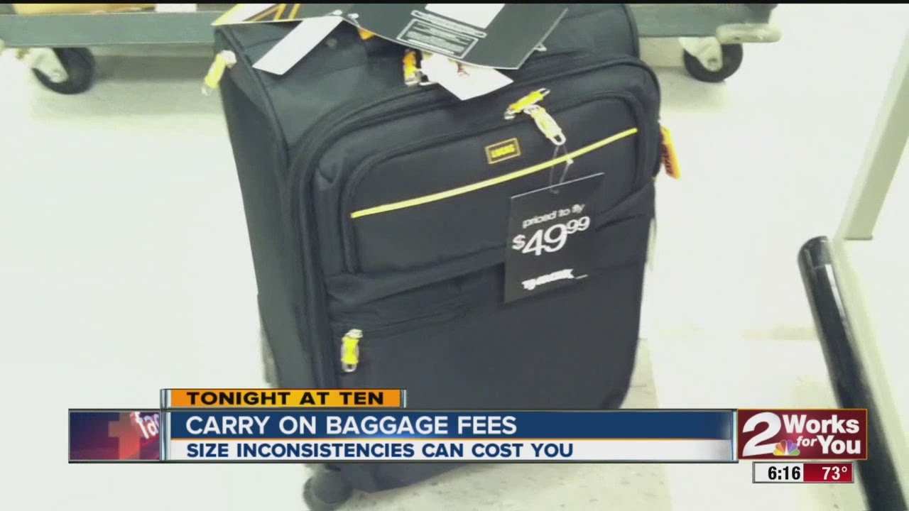 Carry on baggage fee YouTube