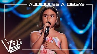 Isabella Rivillas canta &quot;Soy rebelde&quot; |  Audiciones a ciegas | La Voz Kids Antena 3 2024