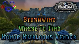 Stormwind PvP Heirlooms Vendor Position