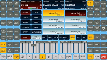 SOME EXAMPLES OF STYLES ONBOARD THE KETRON EVM AND SOME DOWNLOADED OR BOUGHT ONLINE.