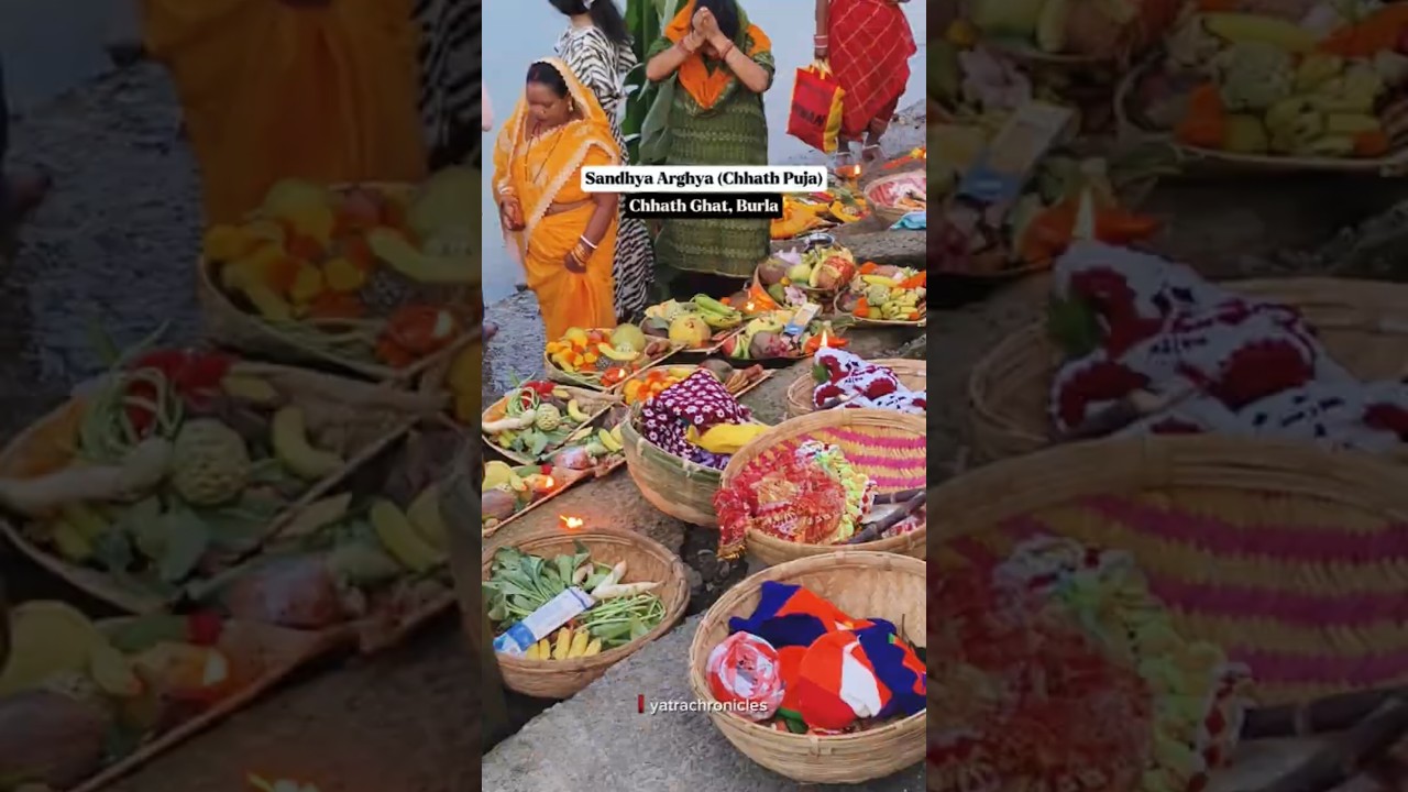 Sandhya Arghya (Chhath Puja) 🙏 Burla, Sambalpur ✨ Happy Chhath Puja 