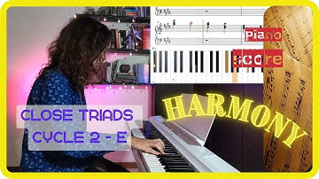 🎼V.C. - Close triads - Cycle 2 - E I 🎹Score - M.Goodrick, "Almanac of guitar voice-leading", vol. 1🎼