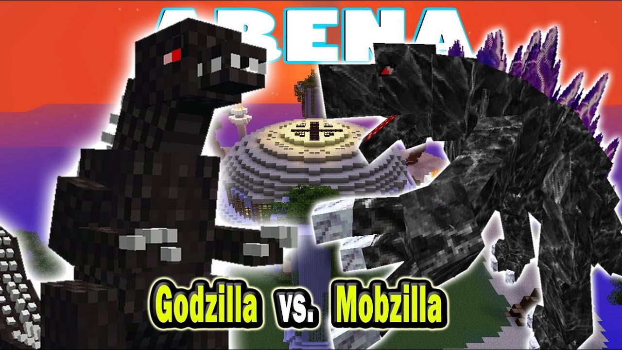 Minecraft Arena Battle Godzilla vs. Mobzilla - YouTube