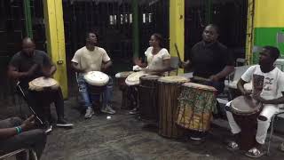Jamming with the Jamique Ensemble in Jamaica. 2019