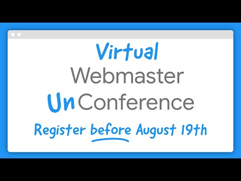 Announcing the Virtual Webmaster Unconference