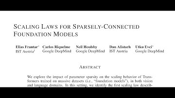Scaling Laws for Sparsely-Connected Foundation Models