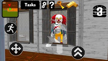 Clown Weird!! Gameplay Android Level 1 to 3 [Clown Neighbor Escape]