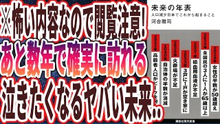 【ベストセラー】「未来の年表 人口減少日本でこれから起きること 」を世界一わかりやすく要約してみた【本要約】