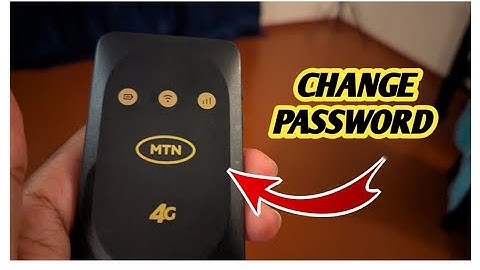 How To Change Wifi Password Of MTN MF935 4G Mifi
