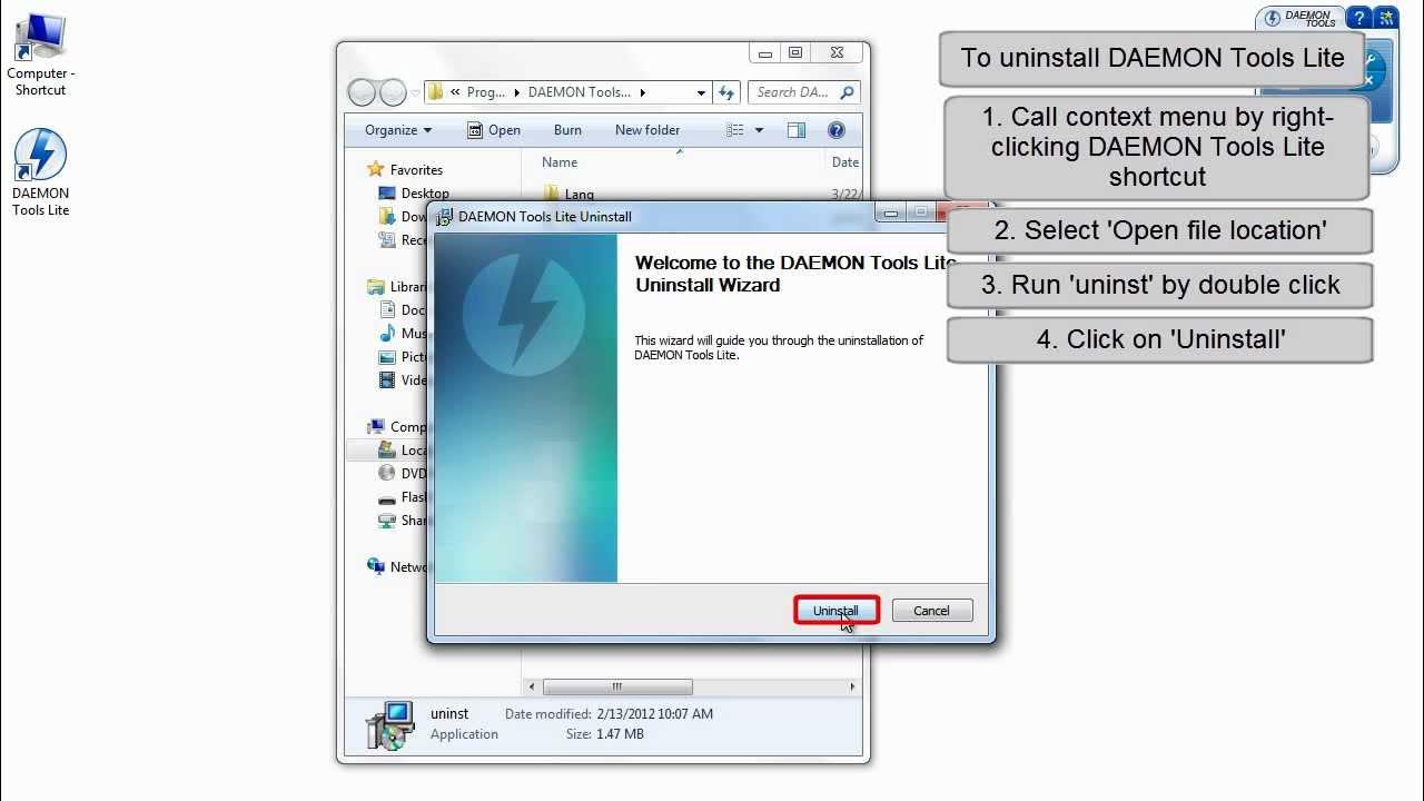 DAEMON Tools Lite how to uninstall YouTube