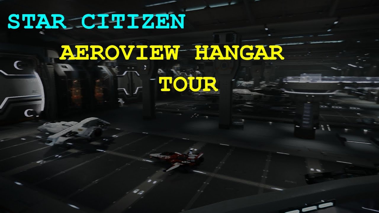 STAR CITIZEN AEROVIEW HANGAR TOUR - YouTube