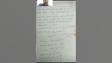 Entropy change in reversible process,Thermodynamics -II