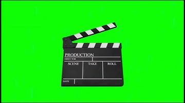 Clapper board green screen /  Green screen / Green screen clapper board video