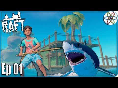 Capítulo 01 - Sobrevivência em Alto Mar! | RAFT Ep 01 - Gameplay PT-BR