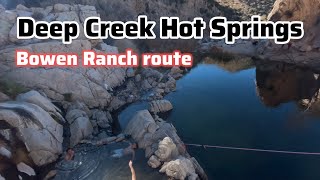 Deep Creek Hot Springs step by step directions from Bowen Ranch