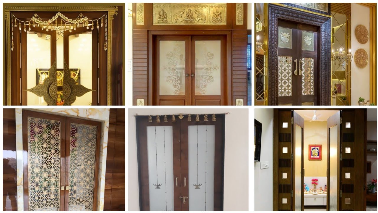 30 Letest pooja room door design || Door design ideas for mandir || 