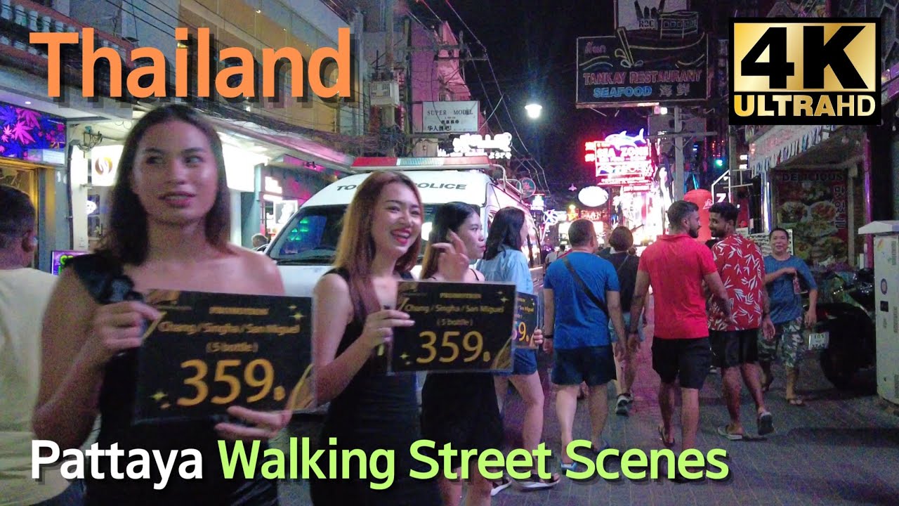 🇹🇭 2023 Pattaya walking street scene | Thailand travel | Thailand night ...