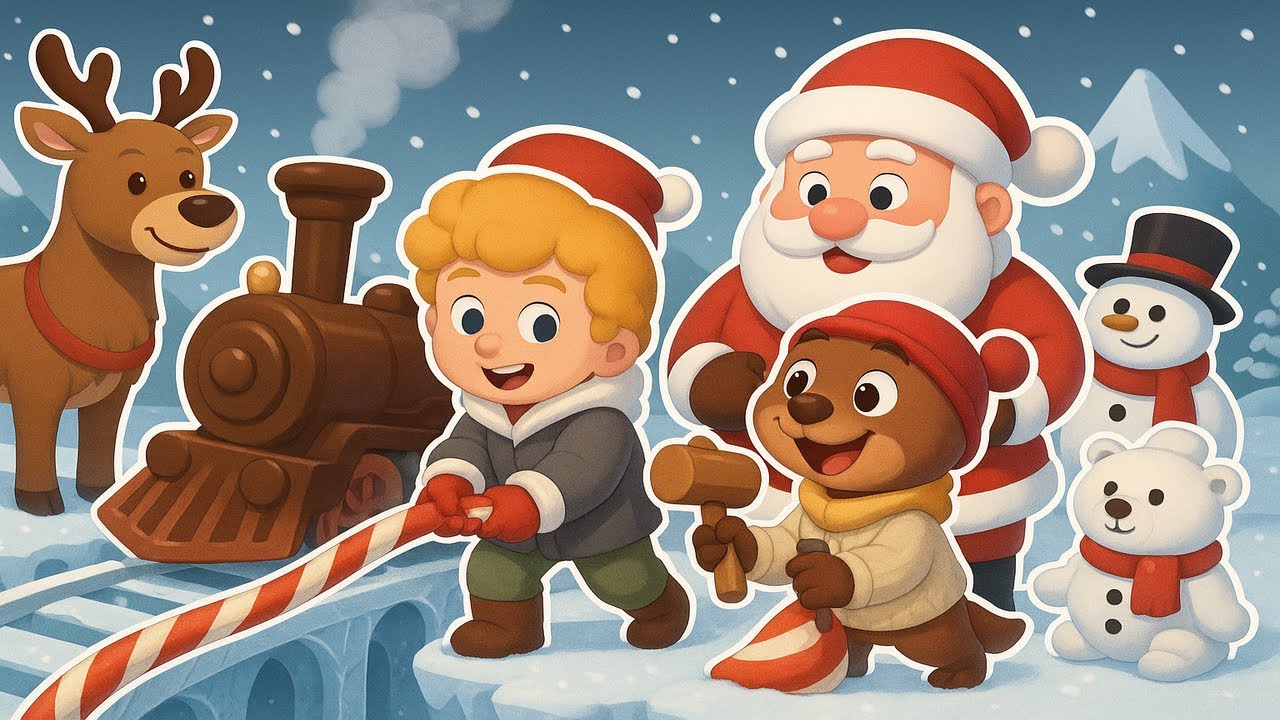 The Cocoa Train Adventure – Telo and Milo’s Sweet Winter Rescue 🚂❄️🍫