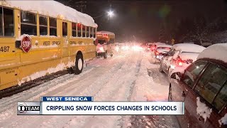 January snow forces changes in West Seneca schools