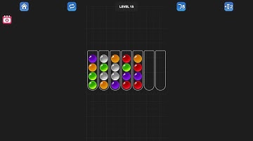 Ball Sort Puzzle - Color Game Level 15 Solution (Android)