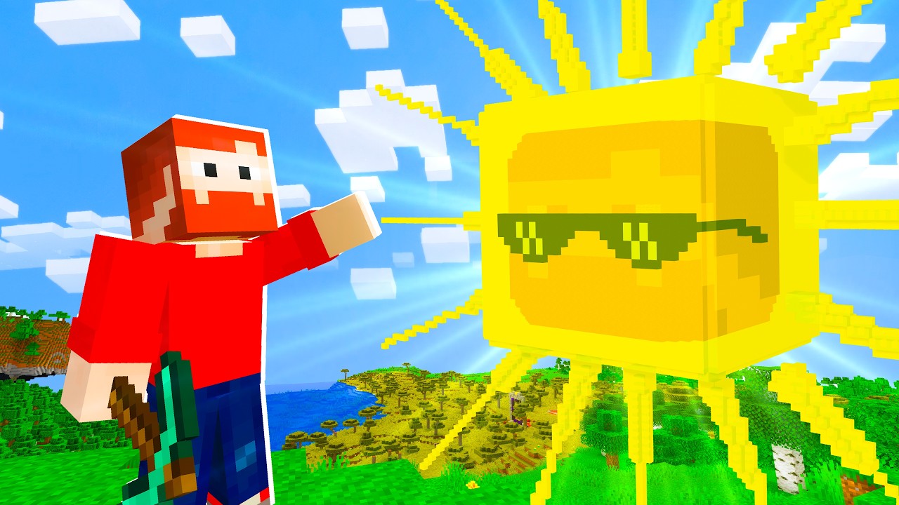 Ik BOUW MEZELF ALS DE ZON In Minecraft Survival!