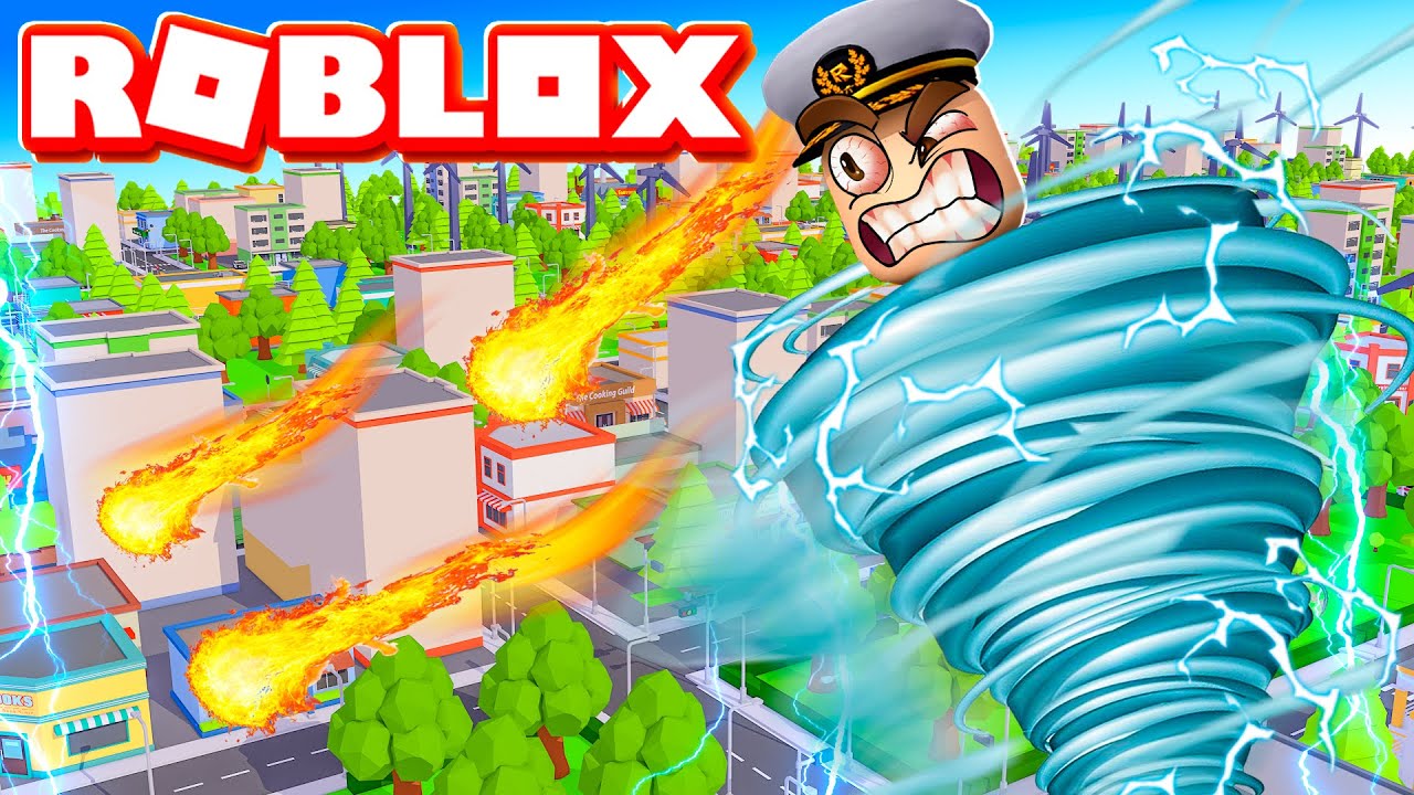Becoming the BIGGEST TORNADO in the WORLD in ROBLOX - YouTube