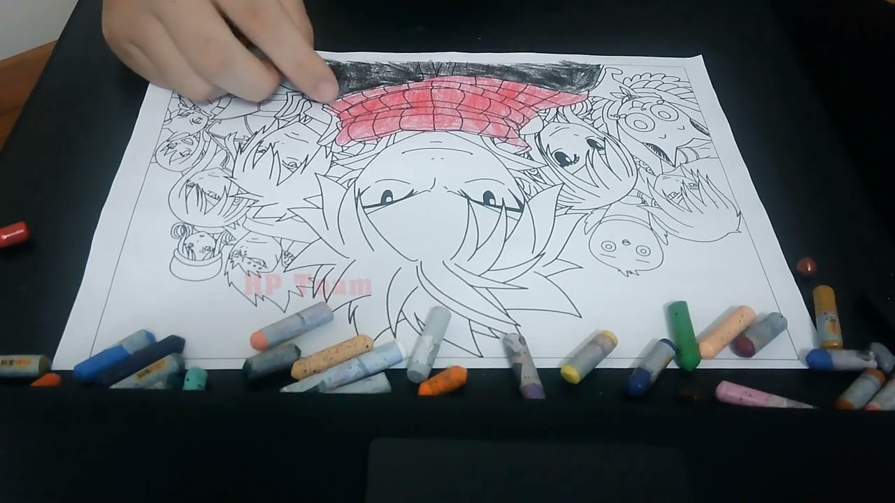 Раскрасьте картинку сильнейшей команды магов, сражающихся за справедливость. 8 - Не сопротивляйтесь.