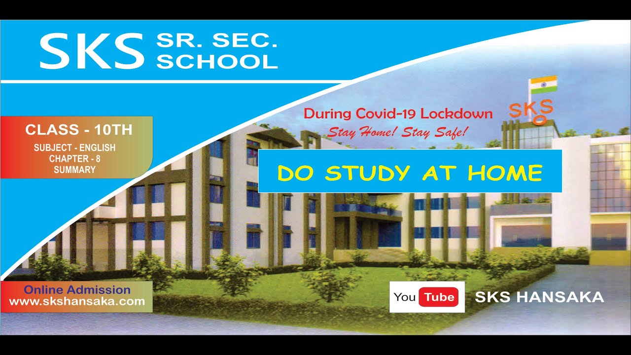 10th CLASS ENGLISH CHAPTER 8 SUMMARY YouTube