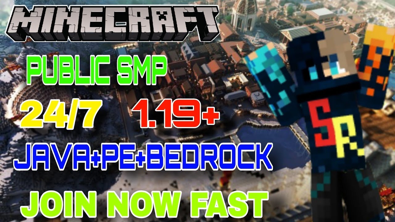 Best Public SMP For java and Bedrock🥰 || 1.19 Minecraft SMP server | IN ...