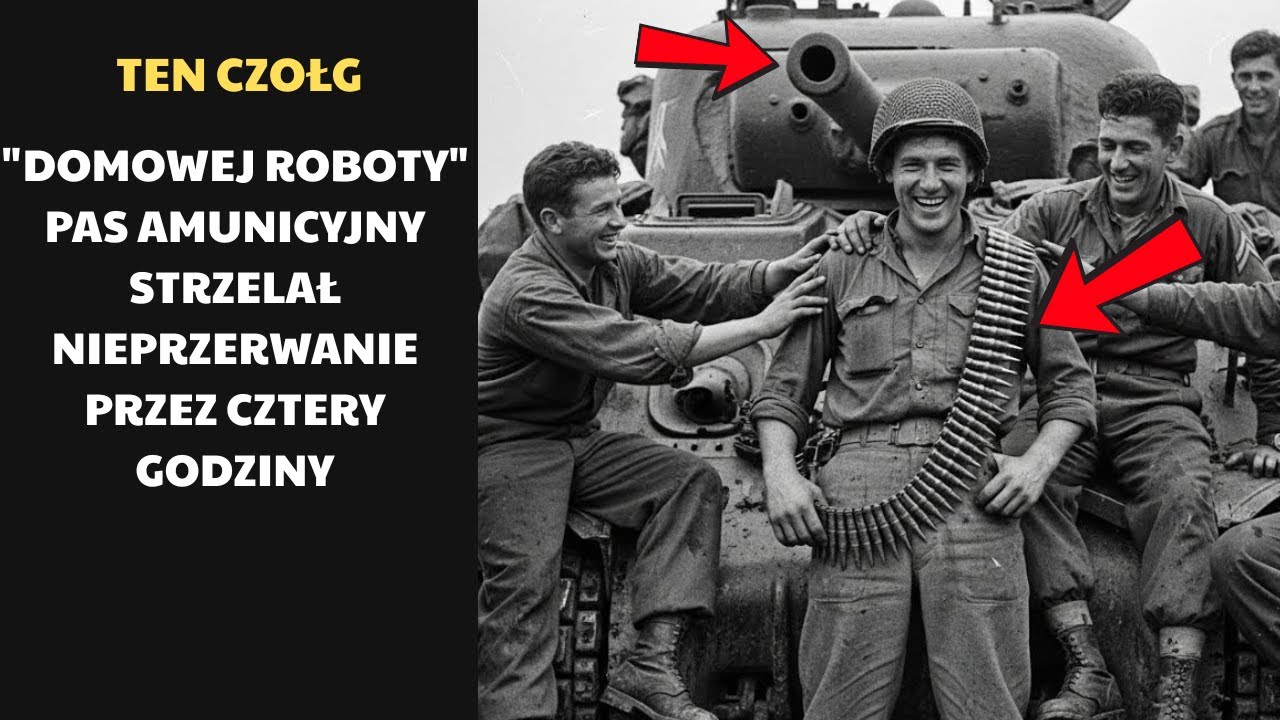 Wyśmiali jego „domowy” pas amunicyjny — aż utrzymał Shermana w ogniu cztery godziny.