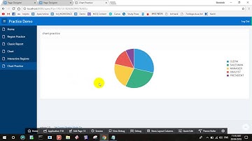 Create chart (pie,bar) in oracle apex