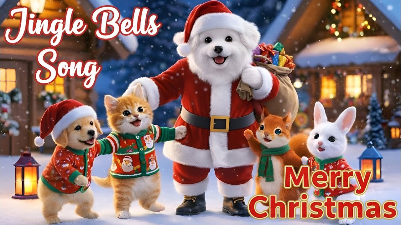 🎄❤️ Jingle Bells Song Christmas 2026 | Funny Pets Dance Party | Nursery Rhymes 