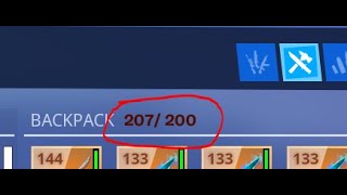 INCREASE INVENTORY LIMIT FORTNITE STW!