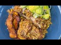 Locrio de pollo dominicano cocinando con migue