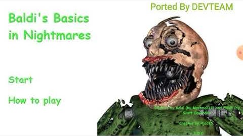 Baldis Basics In Nightmares Android WIP 1.2 (Nightmare Dimension Test)