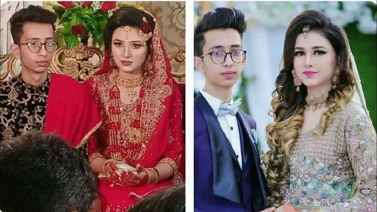 Asad and Nimra Wedding Pictures | Youngest Couple wedding Pics | Chakwalians - YouTube